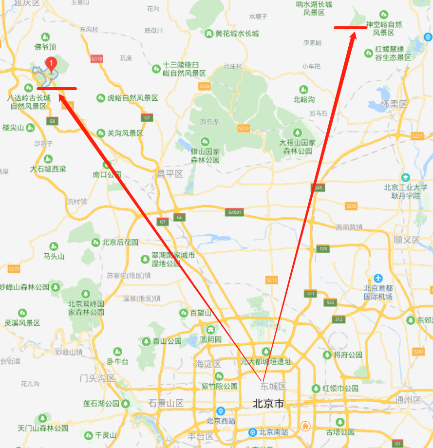 我们主要纠结在慕田峪长城和八达岭长城,网上查了一些攻略,最终选择了
