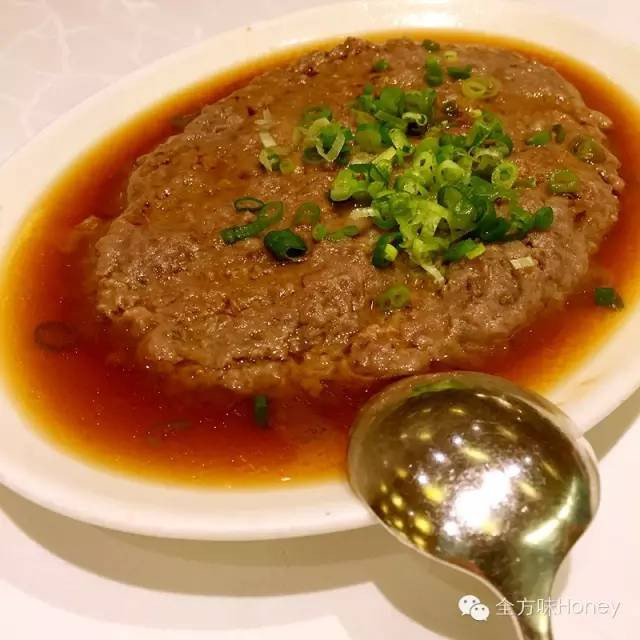 蒸陈皮牛肉饼