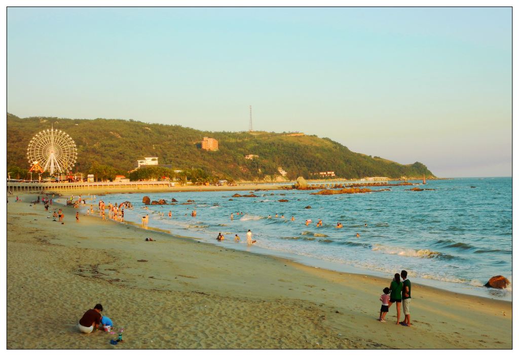 宝贝,我们去看太阳睡在海里的样子详记阳西沙扒湾,月亮湾三天两晚