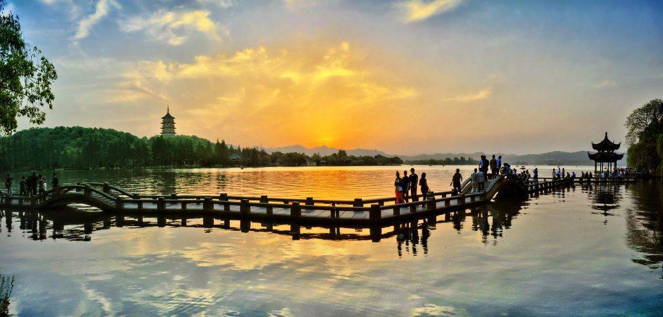 新西湖十景_乐乐简笔画