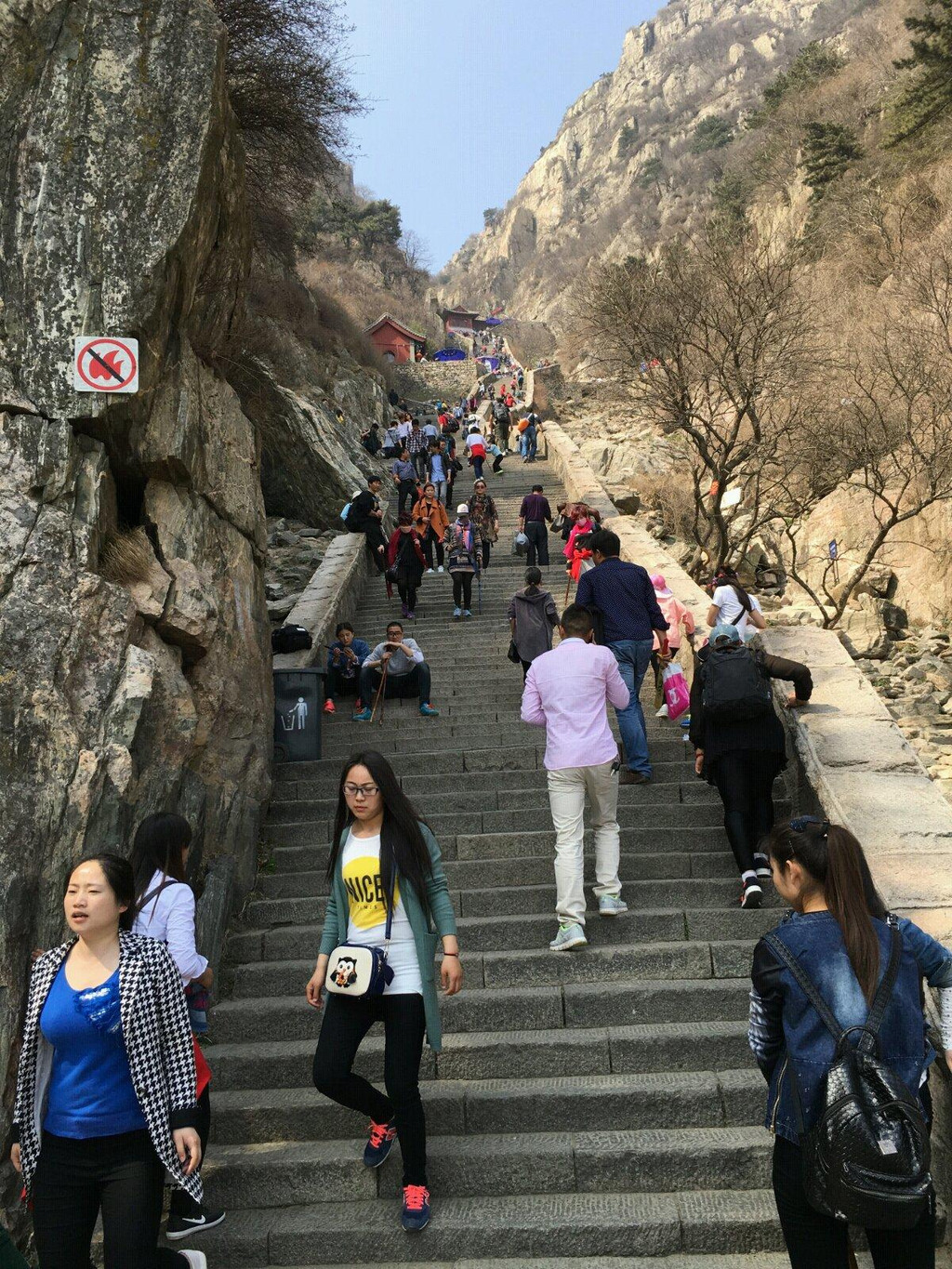 白天爬泰山