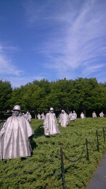 美国国家二战纪念碑 华盛顿越战纪念碑 朝鲜战争老兵纪念碑 林肯纪念