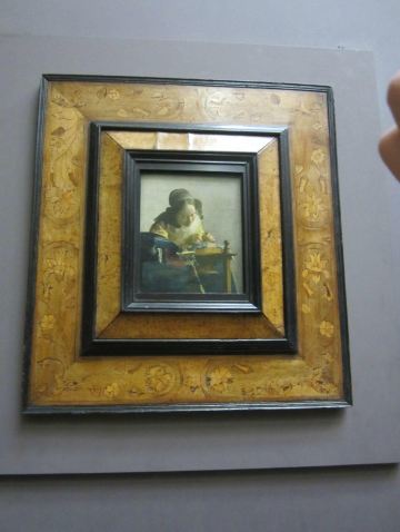 织花边的少女,荷兰名画