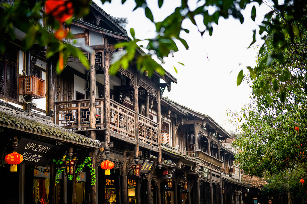 街子古镇景点,街子古镇小吃,街子古镇瑞龙桥_大山谷图库