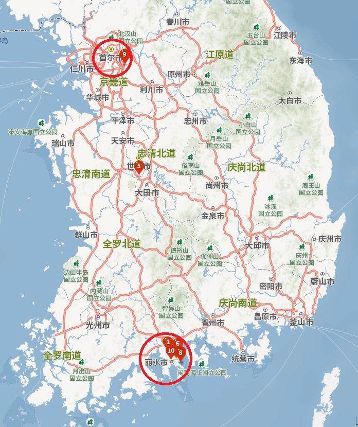 韩国全罗南道深度游,2天1夜感受丽水夜海魅力