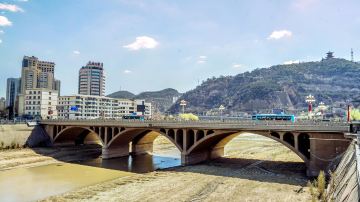 陕西延安延河大桥-05626