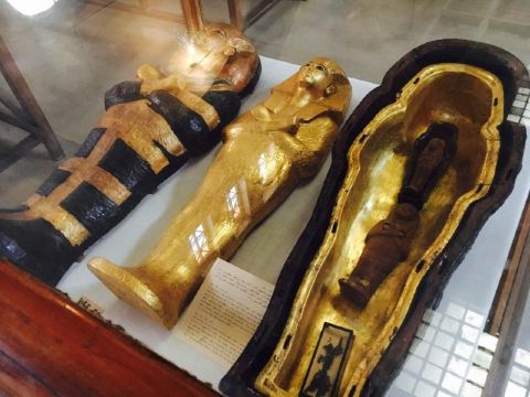 木乃伊棺木模型.