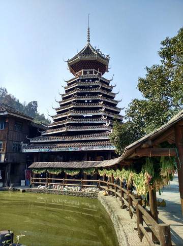 肇兴侗寨鼓楼图片,肇兴侗寨鼓楼,肇兴侗寨图片_大山谷图库
