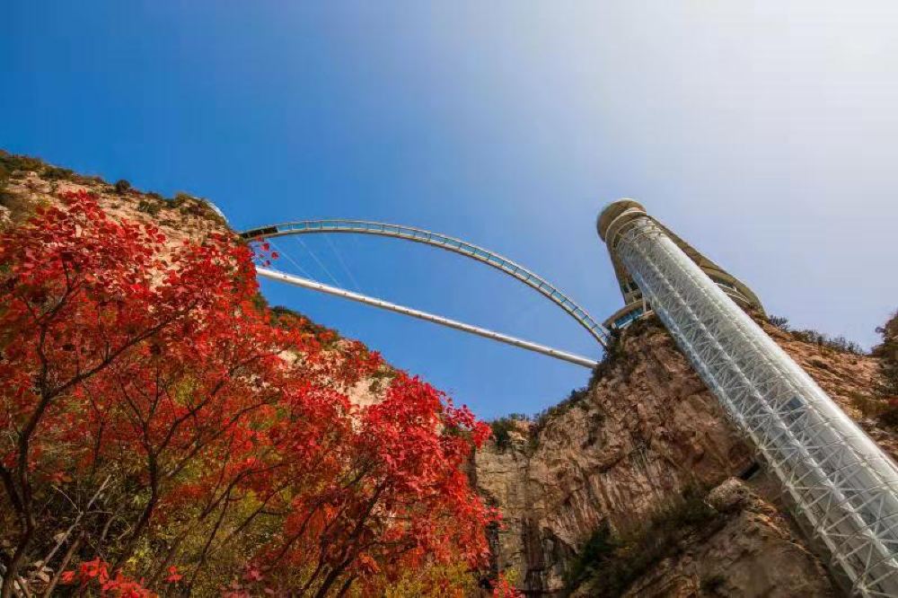 中國山東淄博潭溪山景區一日遊天然氧吧網紅打卡