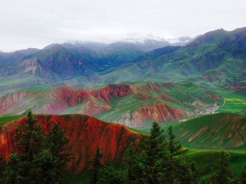 卓尔山风景区,卓尔山风景区,祁连山风景区_大山谷图库