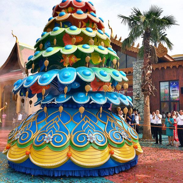 快乐的西双版纳万达主题乐园