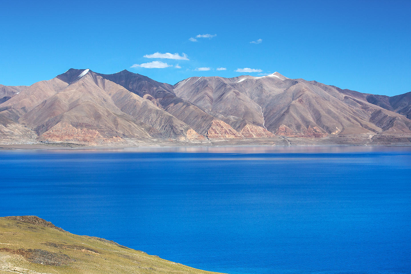 湖对岸可是象雄王国遗址? 当惹雍措,西藏那曲地区