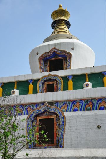 白色佛塔 塔尔寺