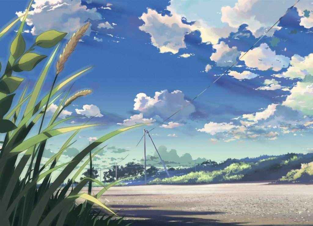 心中的新海诚,就在这里   若草山 新海诚动画原图,看过的同学应该感受