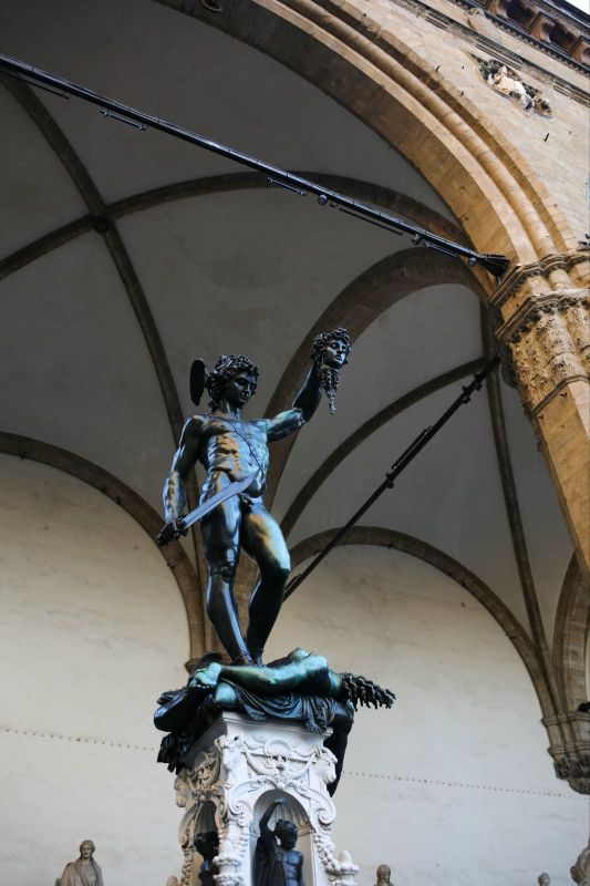 这个拿着美杜莎头的雕像似乎很有名……能感觉到一丝霸气 佛罗伦萨