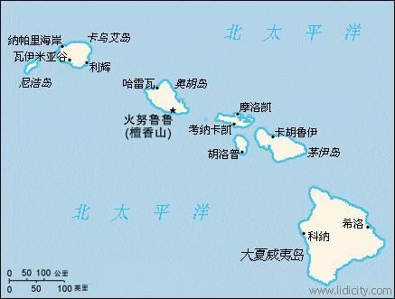 瓦胡岛位置图片