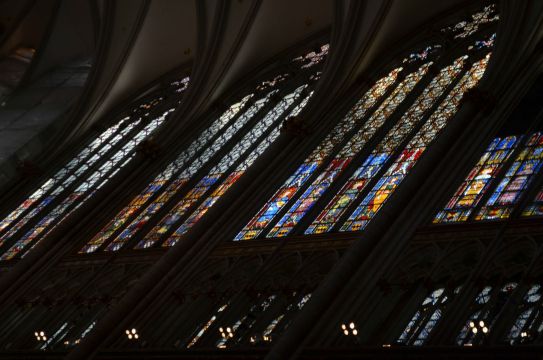 侧面的花窗玻璃 科隆大教堂