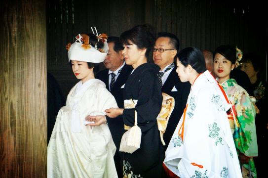 美美的新娘子. 明治神宫