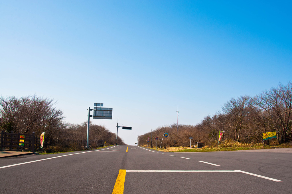 韩国最高的国有公路,一望无际