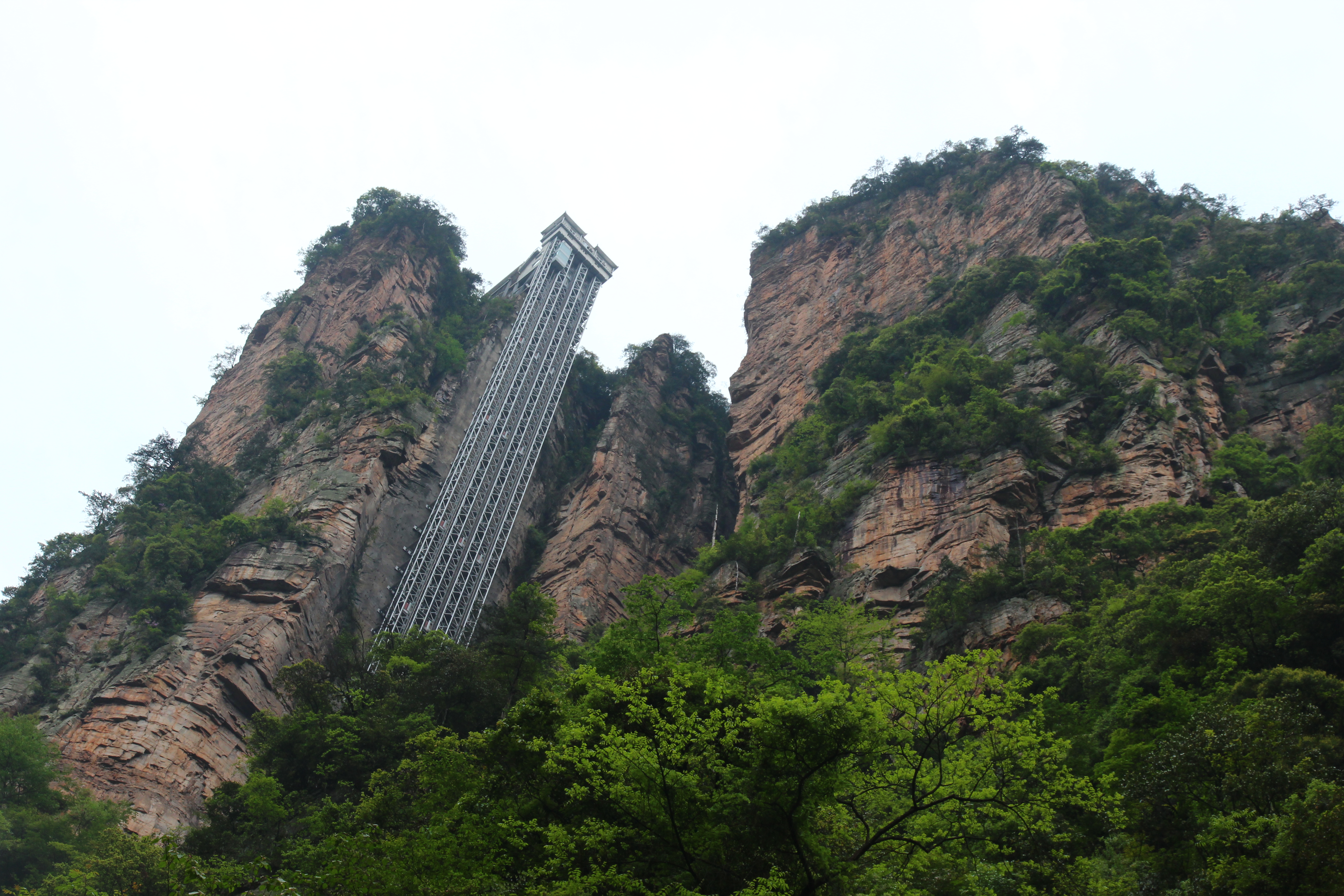 再進武陵源,百龍觀光電梯 袁家界 天子山 阿凡達的取景地 袁家界 天子